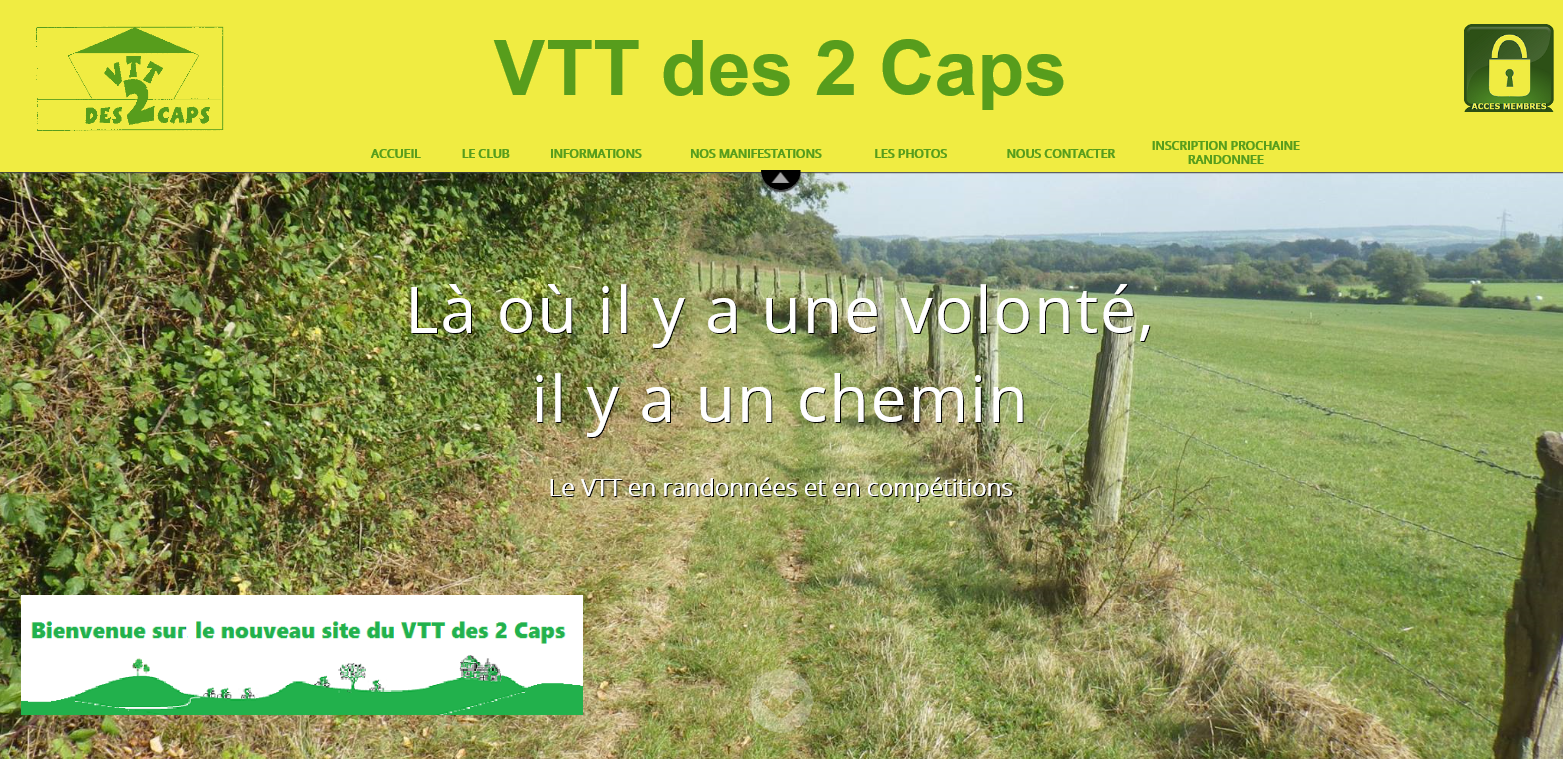 Site pour une association de VTT
                   
